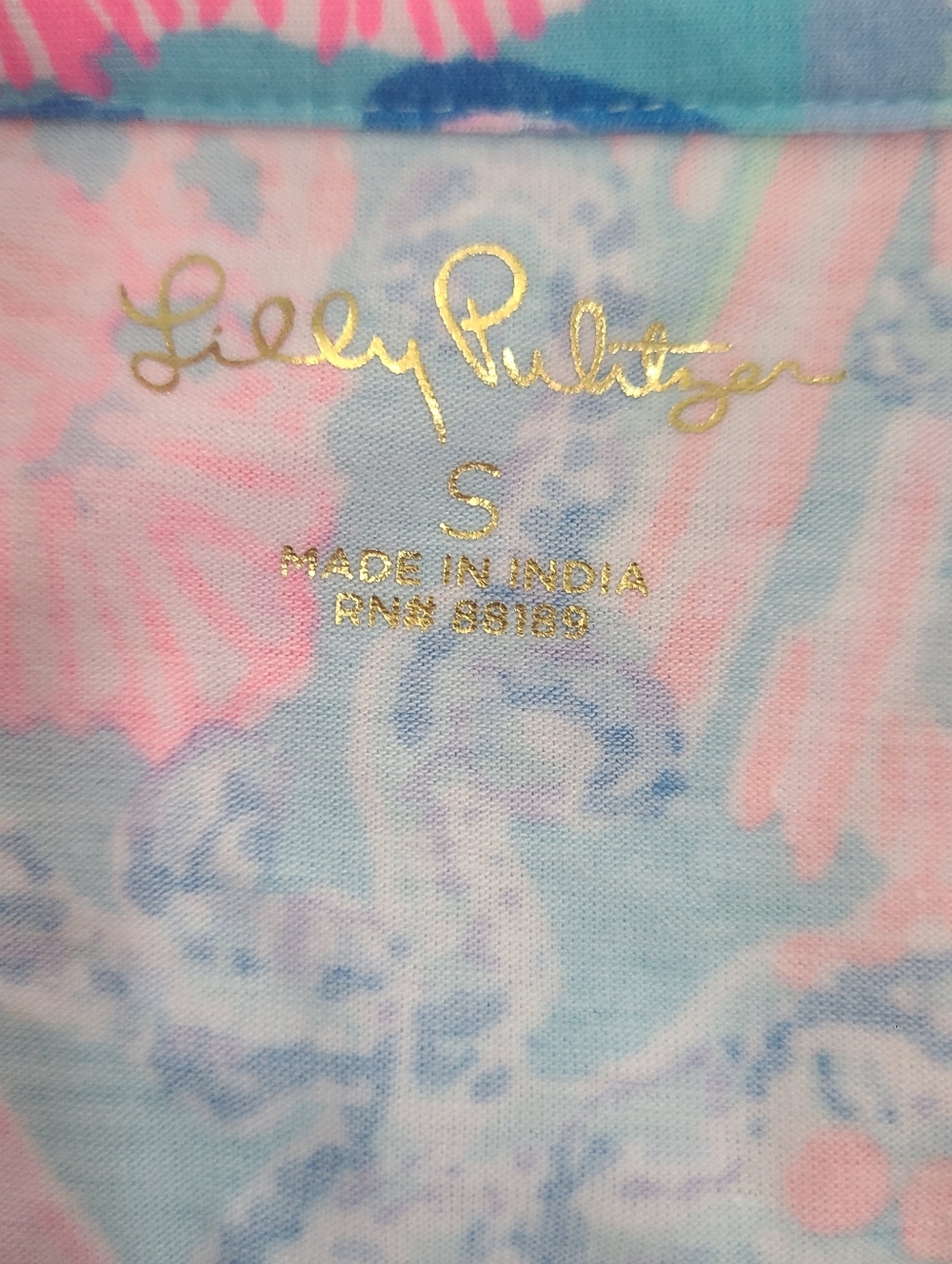 Lilly Pulitzer Winona Tunic Top in the "Multi Splendor in the Sand" Size Small - Picture 5 of 5